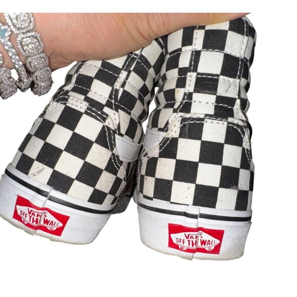 Vans Womens Filmore Hi Checkerboard Black/White Sneakers Size 10 Skater Surfer - Picture 7 of 9